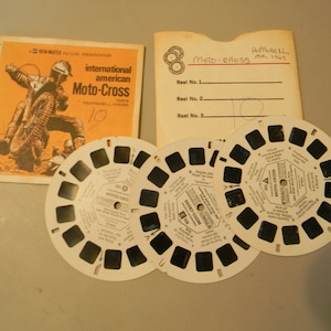 Vintage view master reel Moto Cross 1969 Pepperell mass