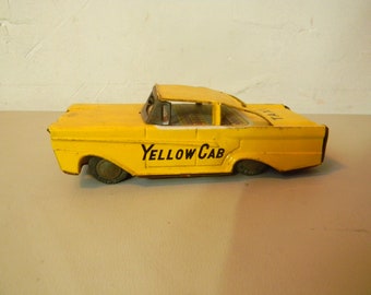 Vintage tin litho Taxi Cab made in Japan