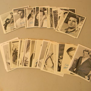 lot of vintage 1962 Vincent Edwards Richard Chamberlain trading cards