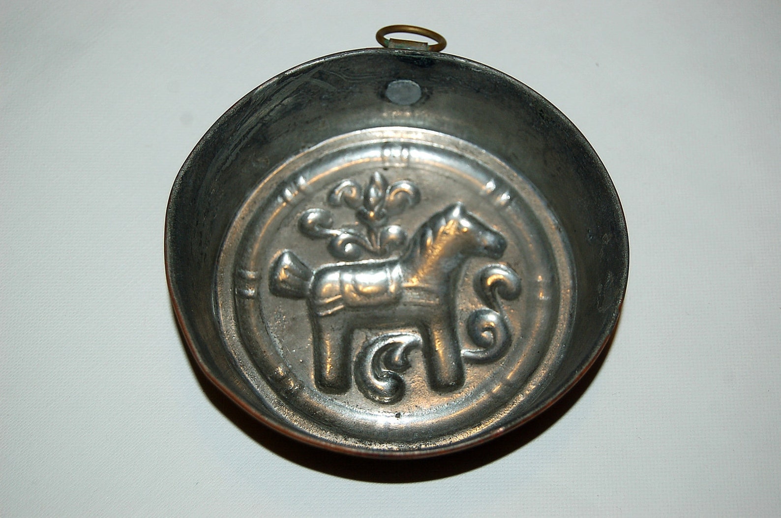 Vintage copper jello mold Dala horse Etsy