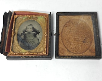Antique Daguerreotype of small child