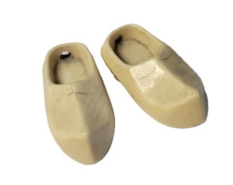 Pair of vintage miniature plastic Dutch shoes