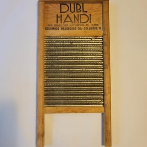 Vintage lingerie silk & hosiery advertising washboard