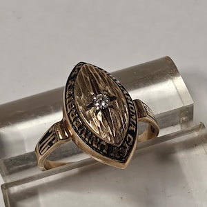 Antique 10K gold 1904 class ring University of Oklahoma MBA