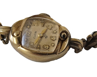 Vintage Elgin 10k rolled gold plate woman's wristwatch