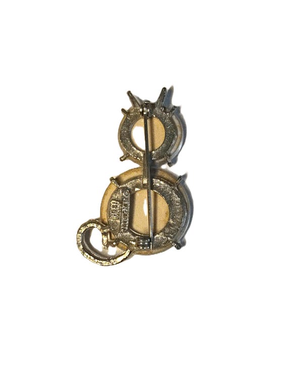 Vintage 1961 Jewelarama retro diffraction Cat pin - Gem