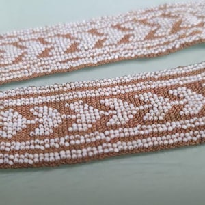 antique beaded trim piece