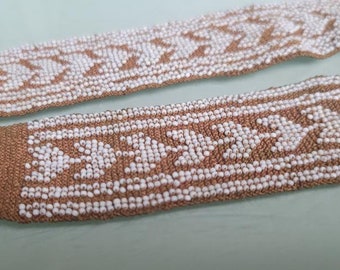 antique beaded trim piece