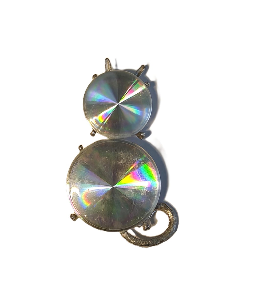 Vintage 1961 Jewelarama Retro Diffraction Cat Pin - Etsy