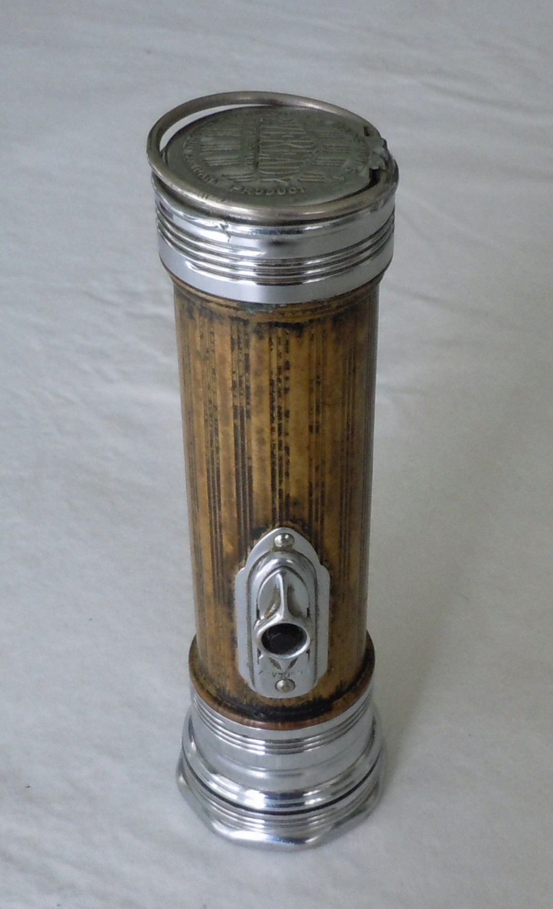 Vintage 1930s Eveready Brass Flashlight Etsy