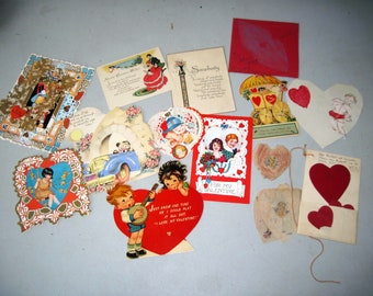 Lot of Vintage Valentine and other greeting Cards