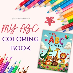 ABC Coloring Book for Kids (Printable PDF)