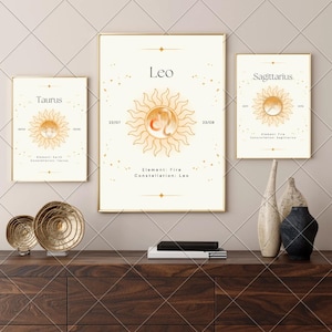 Horoscope Zodiac Poster Leo