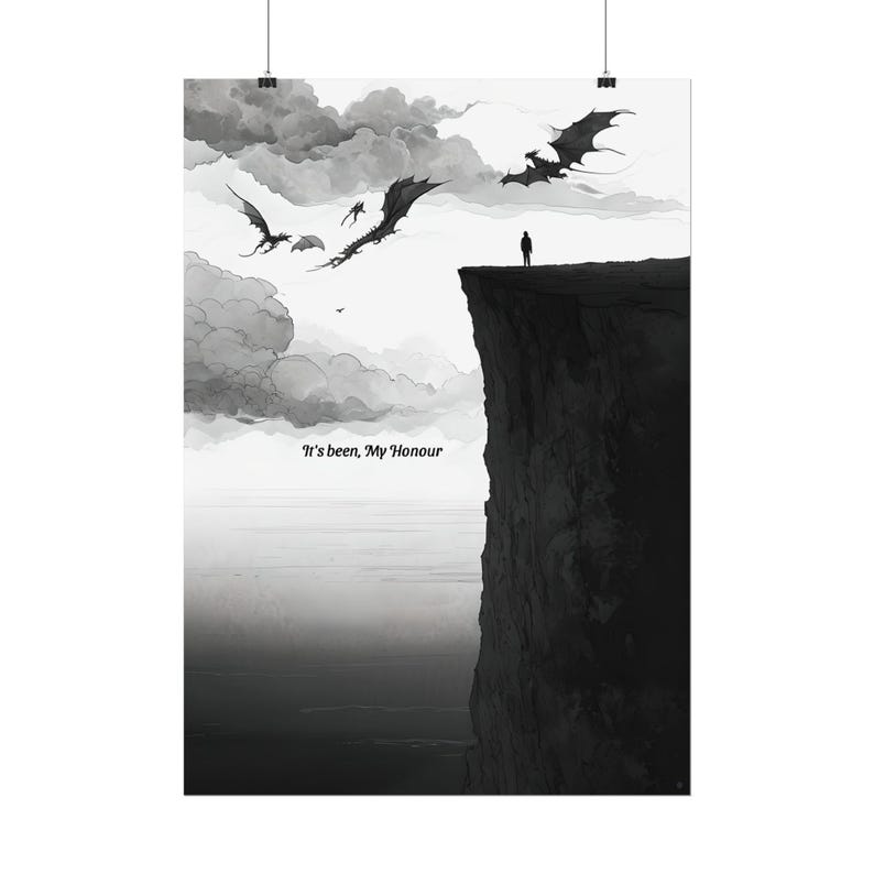 Fourth Wing Liam Quote Art Poster – Fantasy Book Wall Art afbeelding 6