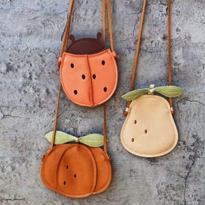 Sac à main pour enfant - Joli sac messager à bandoulière à motif de fruits