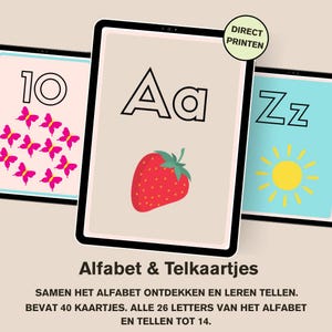 Alfabet & Telkaartjes  Spelenderwijs Letters en Cijfers Leren
