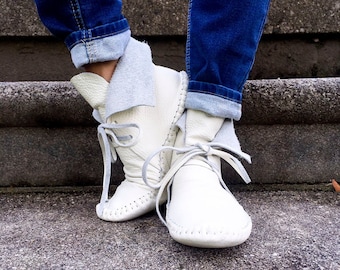 Handmade Leather Moccasins Moccasins 