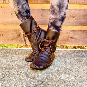 handmade leather moccasins