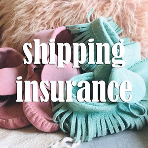 shipping insurance | add-on for sassybrass custom moccasins only