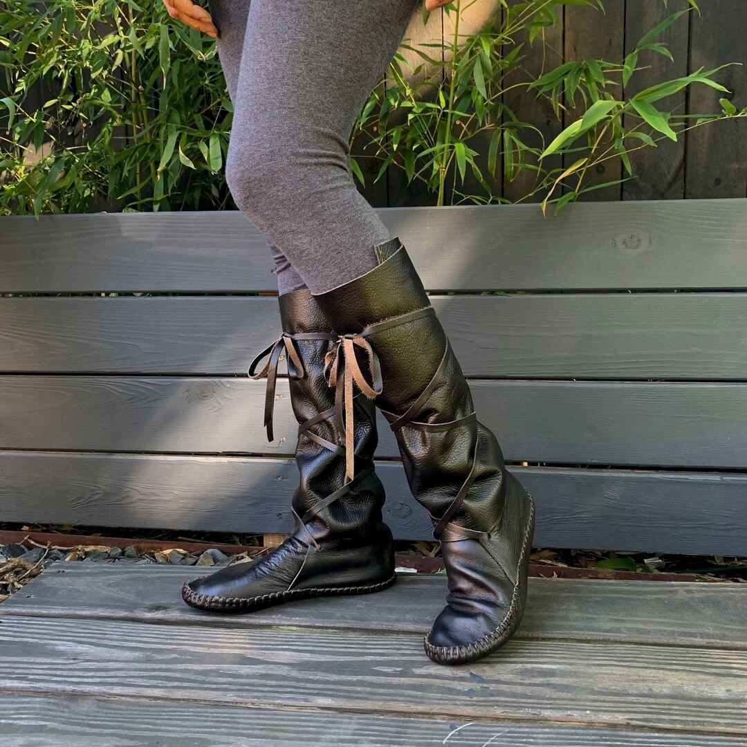 moccasins platform boots