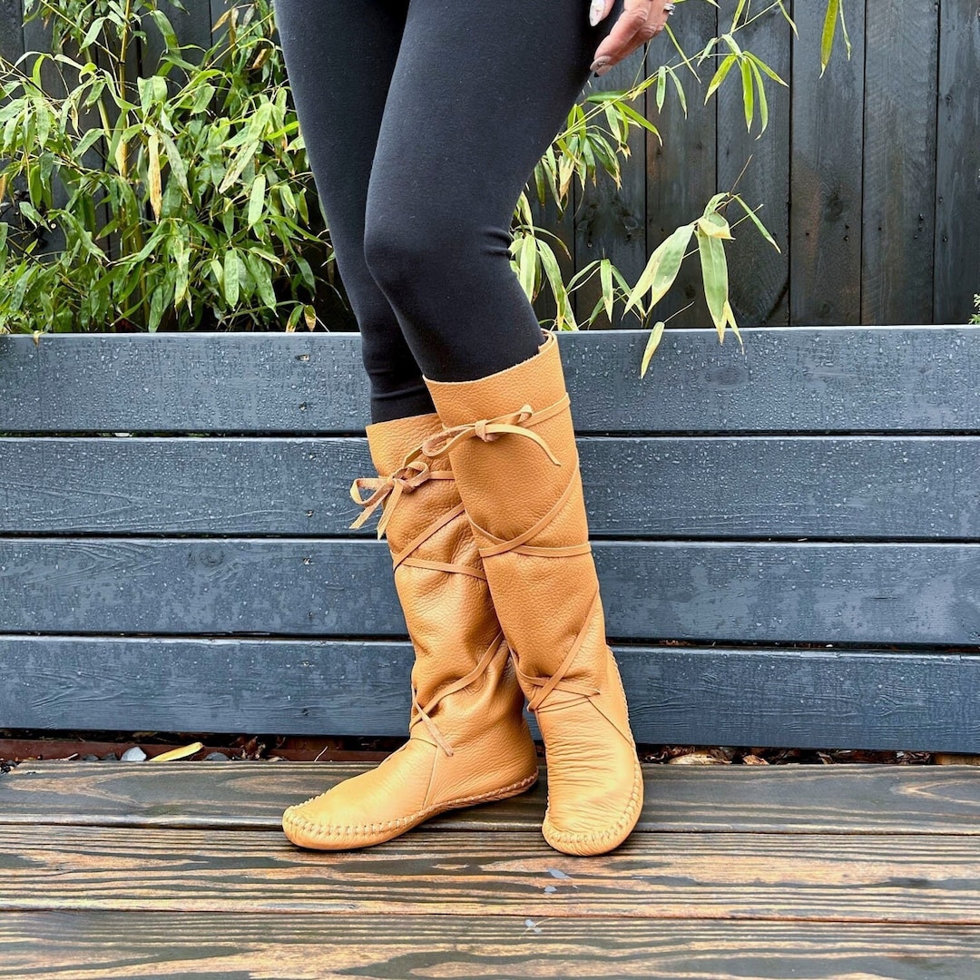 moccasins platform boots