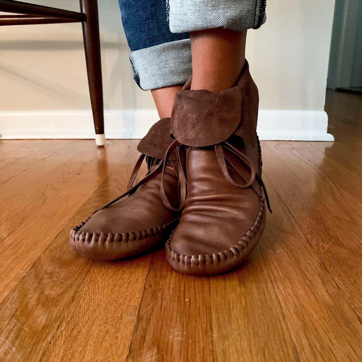 custom made leather moccasins