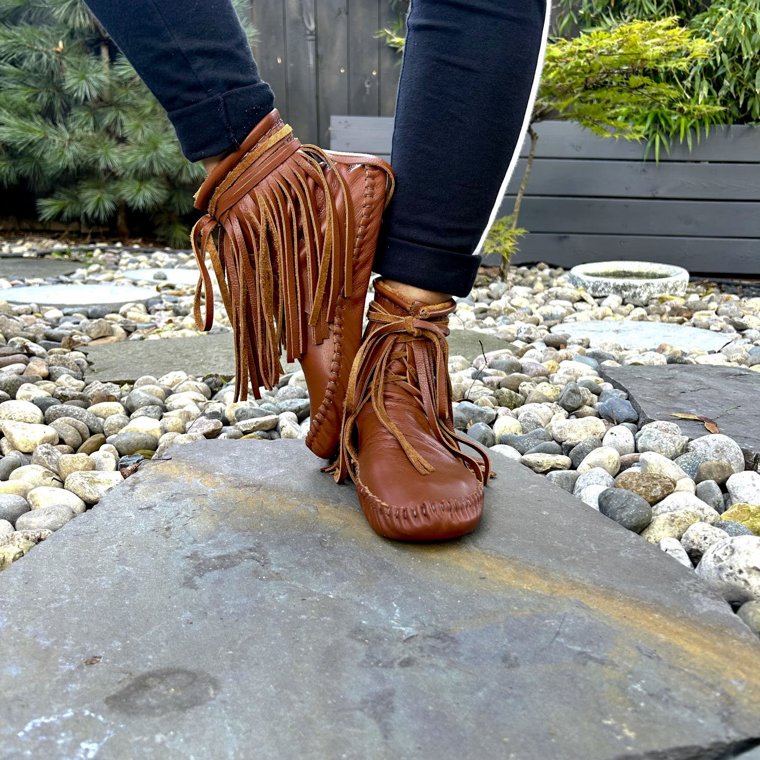 【予約】 Indigenous | Moccasins Handmade Maker Moccassins Fringe | ネイルベースコート・トップコート