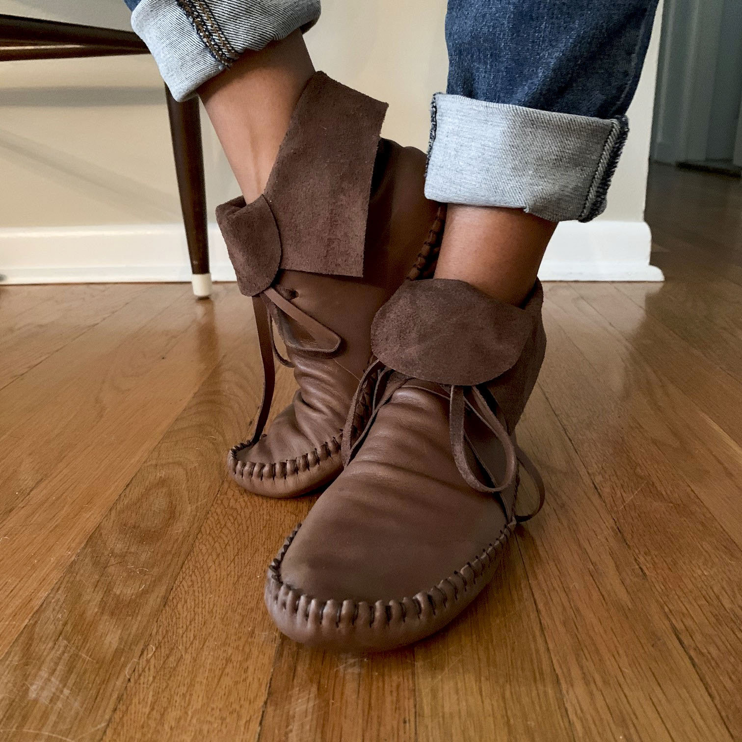 custom made leather moccasins