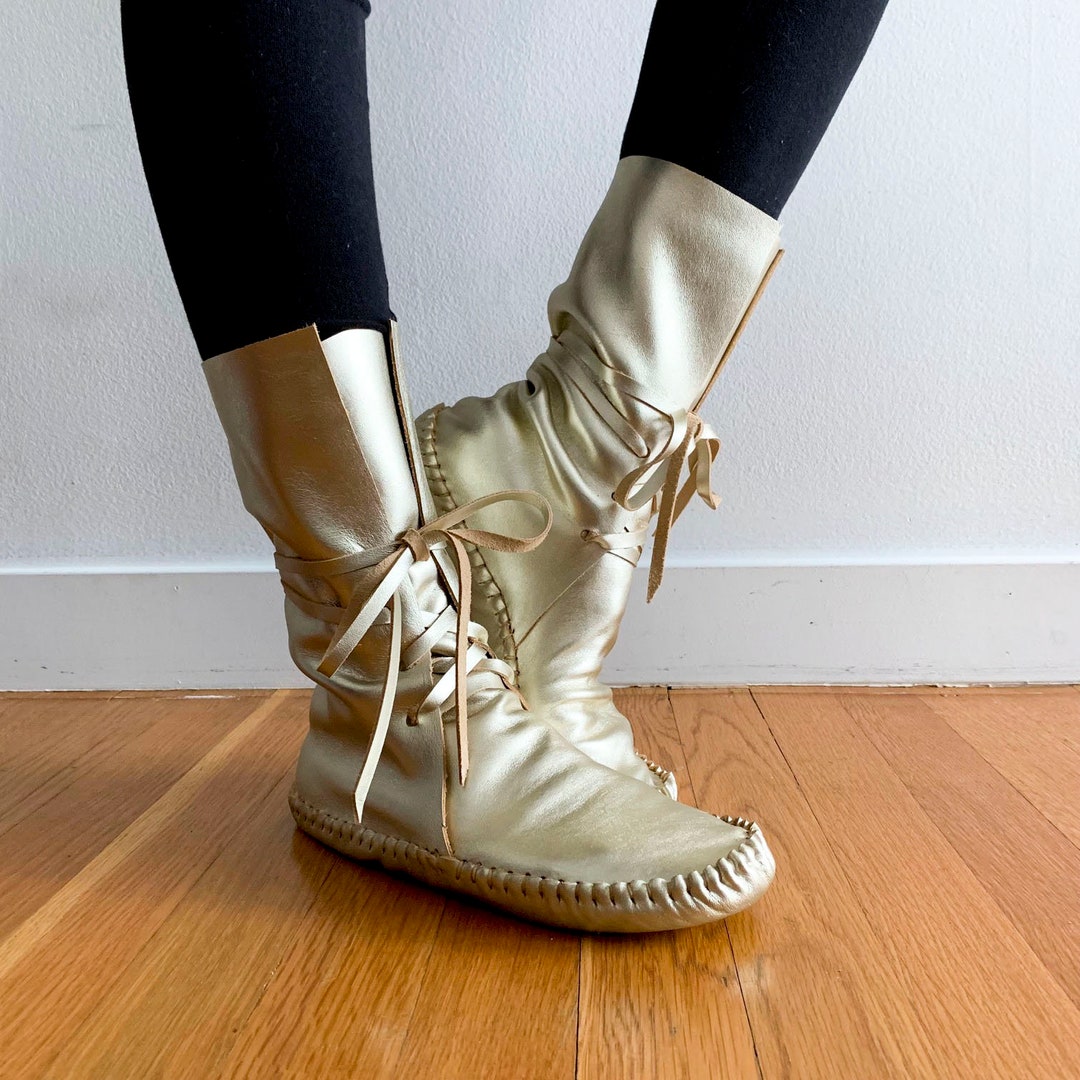 moccasins platform boots