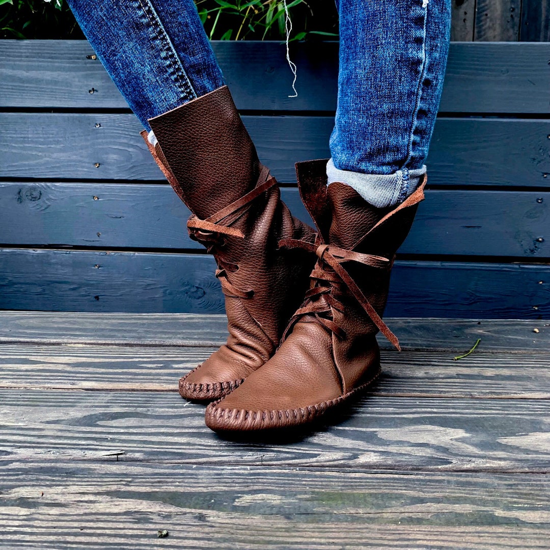 moccasins platform boots