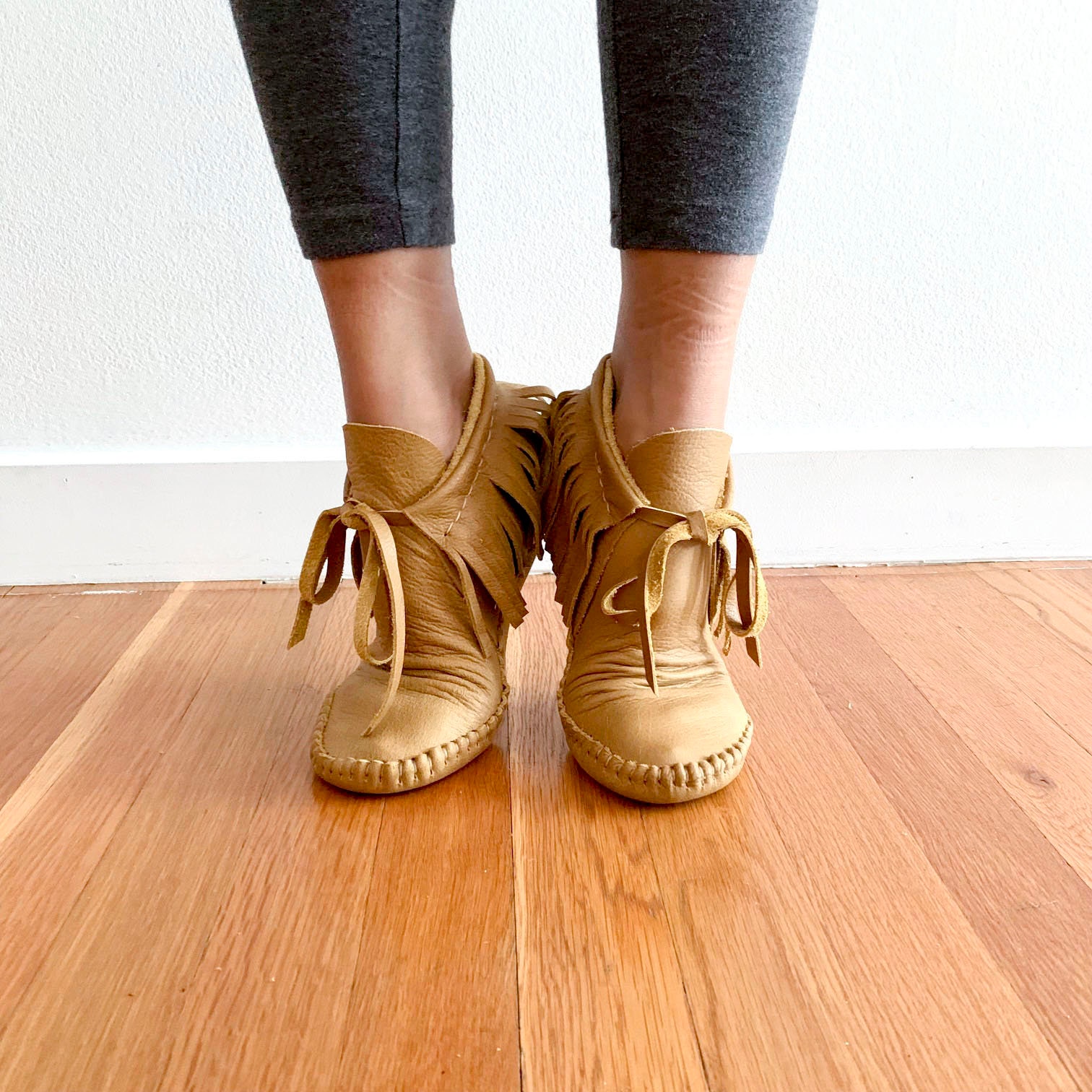 Handmade Moccasins | Indigenous Maker | Fringe Moccasins