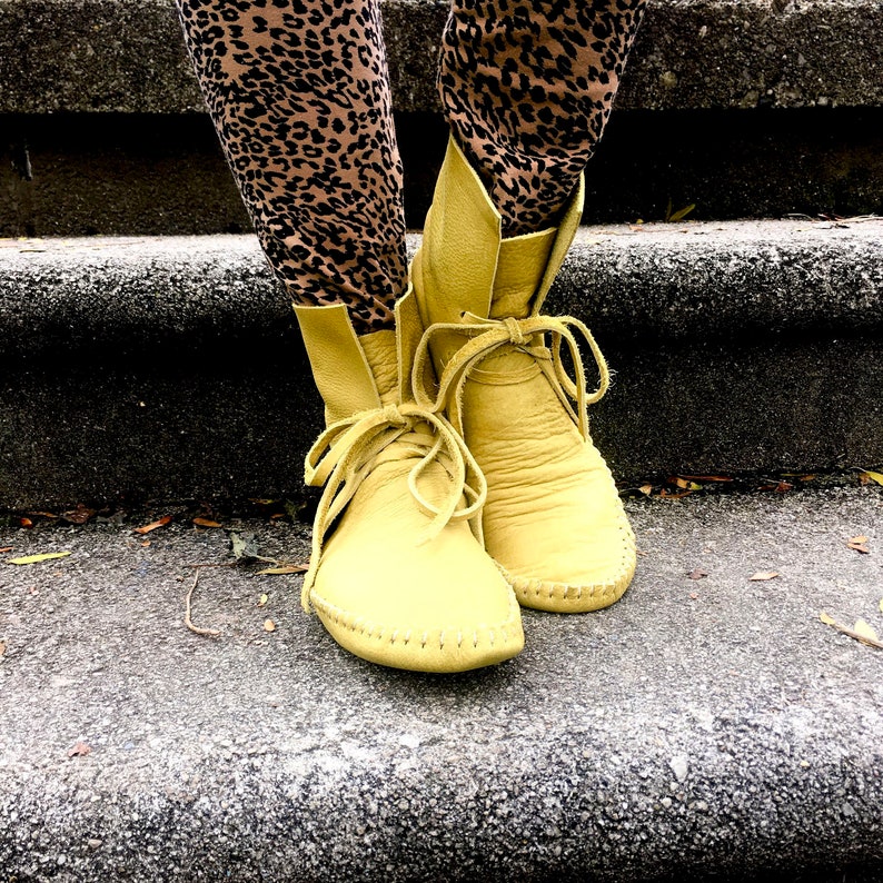 custom made leather moccasins