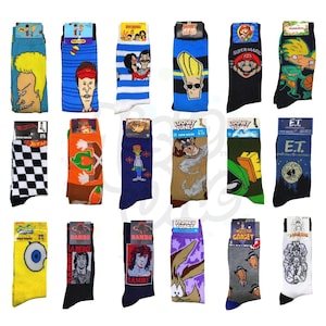 漫画とゲームにインスパイアされたクルーノベルティソックス、レトロなテレビビデオゲームスタイル、男性、女性、ティーン、面白いギフト、誕生日、クリスマス用。