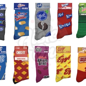 NOVAS Meias Divertidas para Comida e Lanches, Meias Malucas, Novidades, Meias de Cano Alto, Adultos, Homens, Mulheres, Adolescentes, Coloridas, Engraçadas, Feliz Aniversário, Festa, Presente de Natal