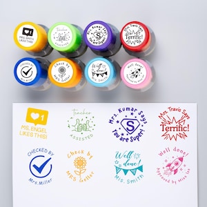 Teacher Grading Stamp, Personalized teacher stamp, Feedback Stamp,Homework Stamp,Teacher Grading Stamp, Gift for Teachers,