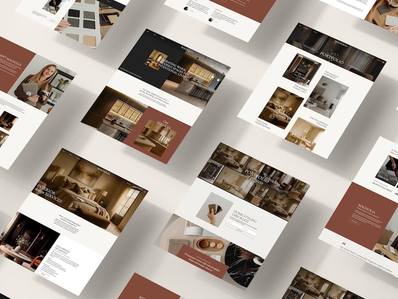 Showit Website Template for Interior Designers | Luxurious Editorial ...