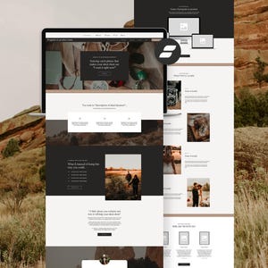 Showit Sales Page Template | Editorial Showit Template for Coaches, Entrepreneurs, Courses, Programs & Digital Products