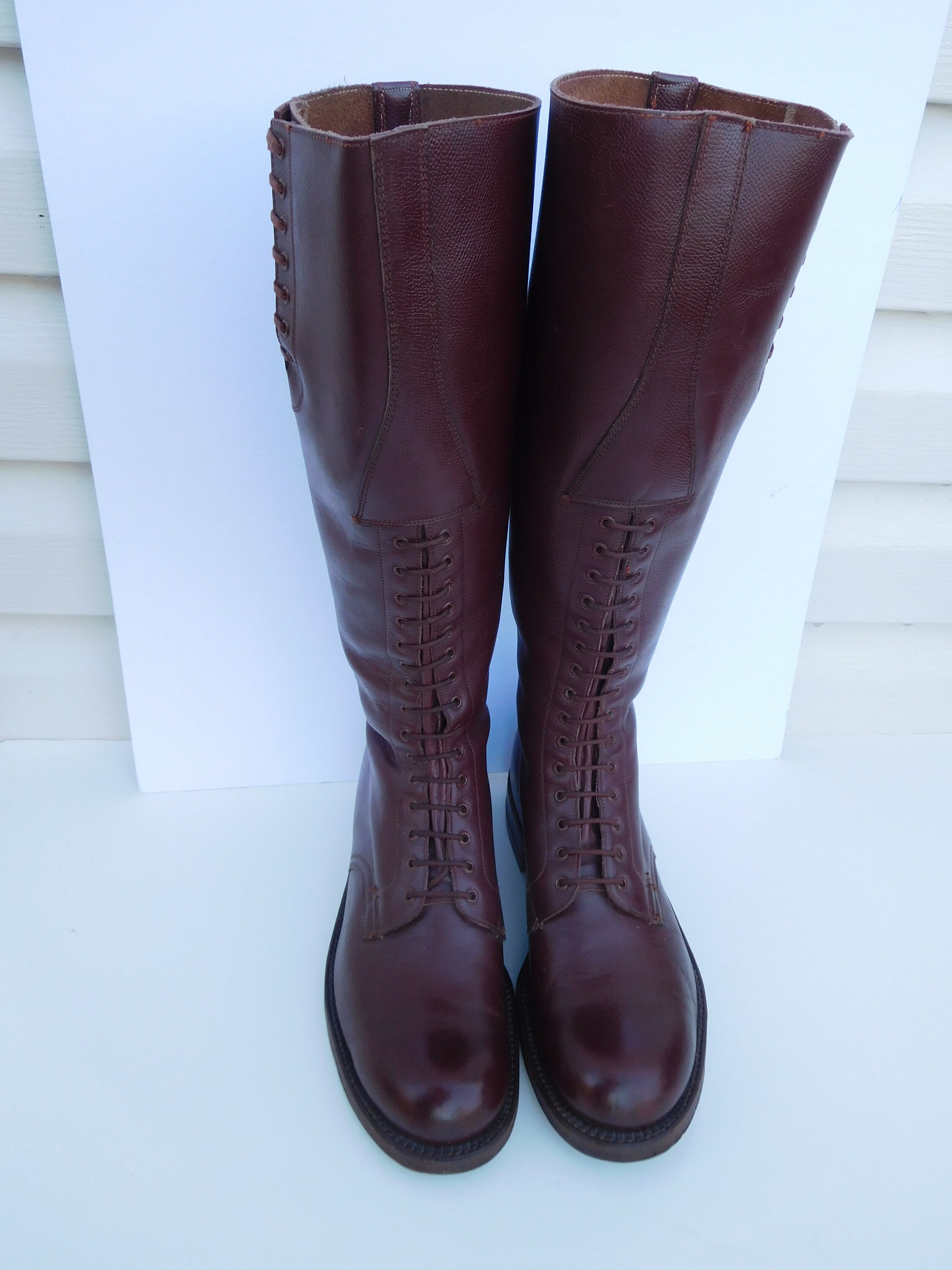 Bottes top cuir gendarmerie