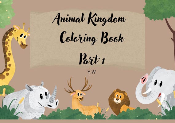 Animal Kingdom Coloring Book|Coloring Adventures with Animals|Farm Animals|Wild Animals|Ocean & Sea Creatures|Birds of the Sky|Insects  Bugs
