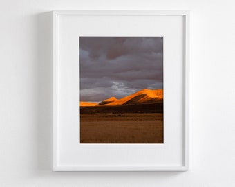 Red Desert Photograph, Sunset Western Photograph, Colorful Nature Print, Stormy Photography