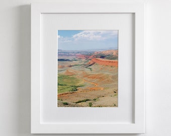 Red Canyon, Colorful Nature Photograph, Western Art Print