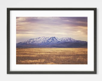 Western Mountain Landscape Photograph, Color Mountain Art, Physical Print