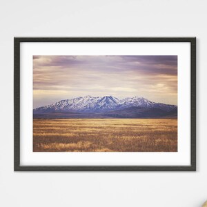 Western Mountain Landscape Photograph, Color Mountain Art, Physical Print