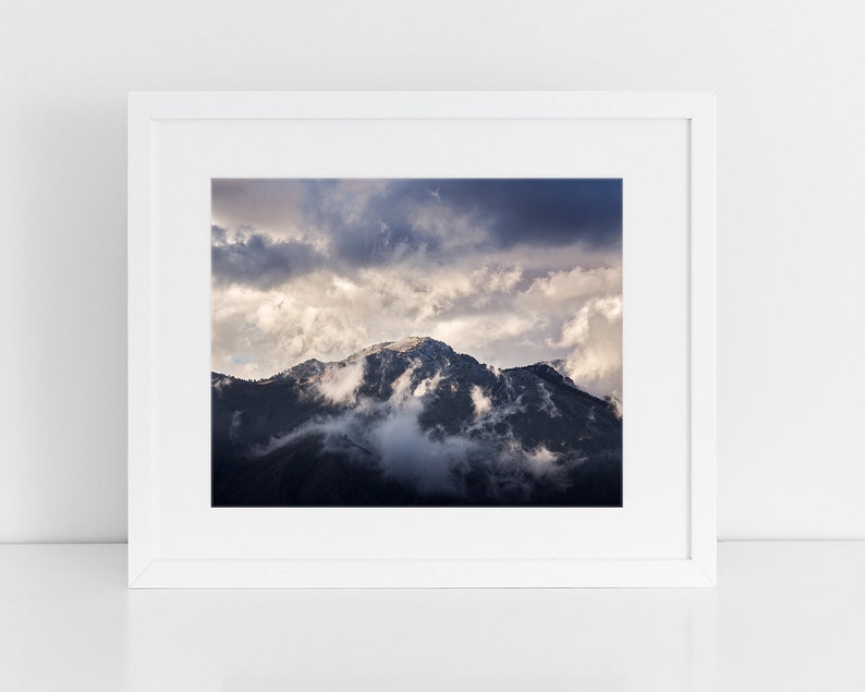Landscape Photograph, Blue Mountain Photography in Color, Physical Print image 5