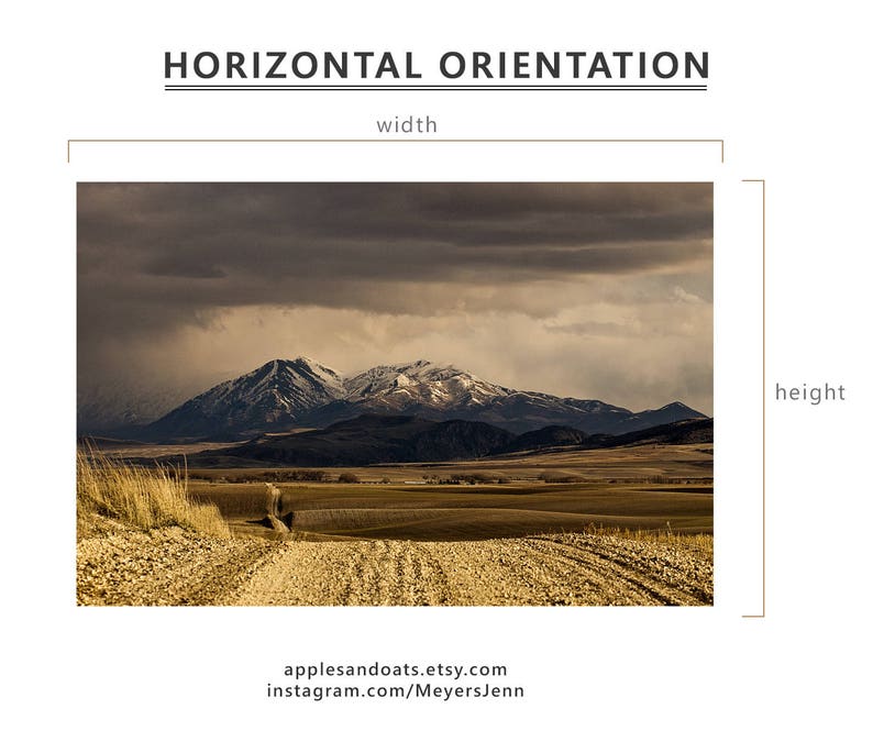 Landscape Print of Mountains Color Mountain Photography Western Landscape Physical Print image 3