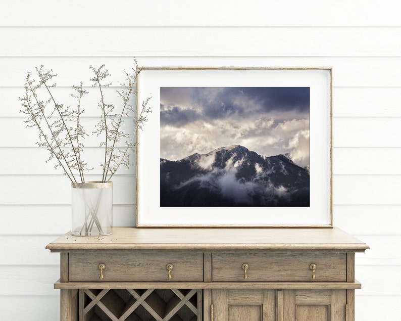 Landscape Photograph, Blue Mountain Photography in Color, Physical Print image 4