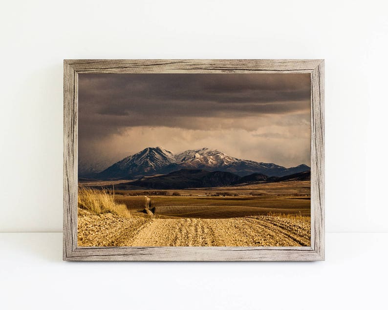 Landscape Print of Mountains Color Mountain Photography Western Landscape Physical Print image 4