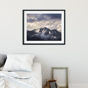 Landscape Photograph, Blue Mountain Photography in Color, Physical Print image 2