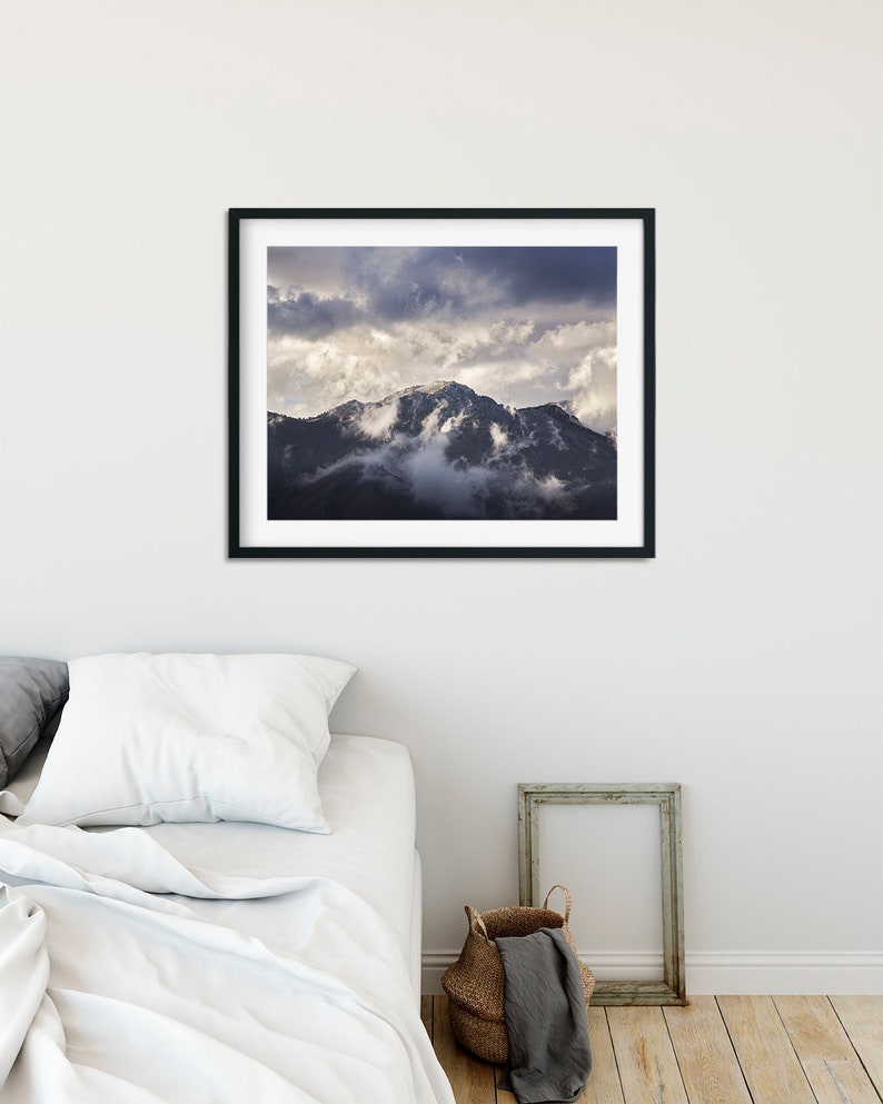 Landscape Photograph, Blue Mountain Photography in Color, Physical Print image 2