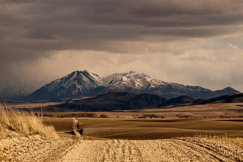 Landscape Print of Mountains Color Mountain Photography Western Landscape Physical Print image 1